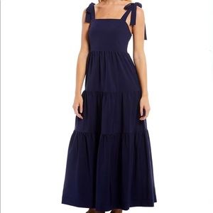 A Loves A Shoulder Strap Square Neck Maxi Dress